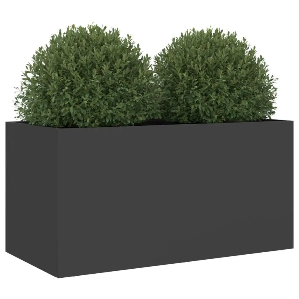 Planter Black 62x30x29 cm Cold-rolled Steel 841589