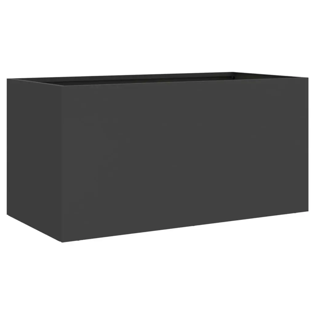 Planter Black 62x30x29 cm Cold-rolled Steel 841589