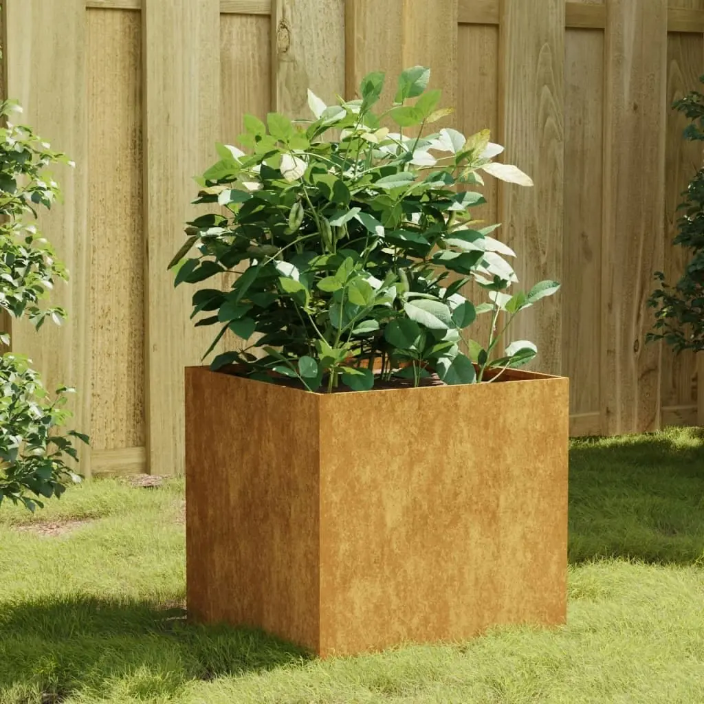 Planter 40x41x40 cm Corten Steel 824518