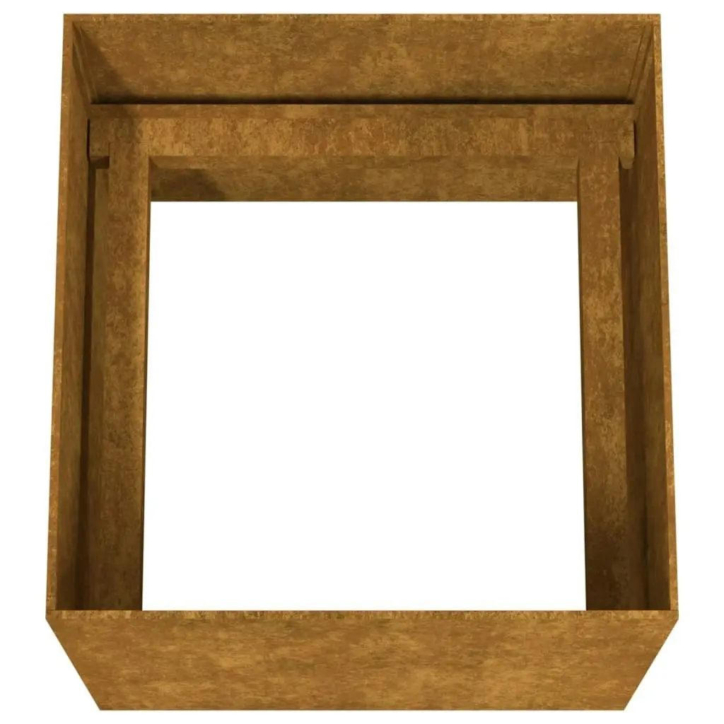 Planter 40x41x40 cm Corten Steel 824518