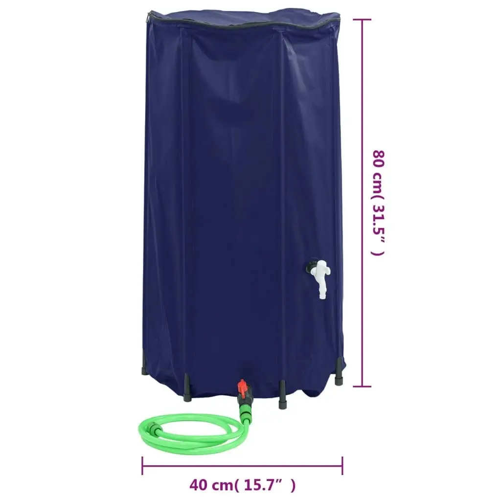 Water Tank with Tap Foldable 100 L PVC 156011