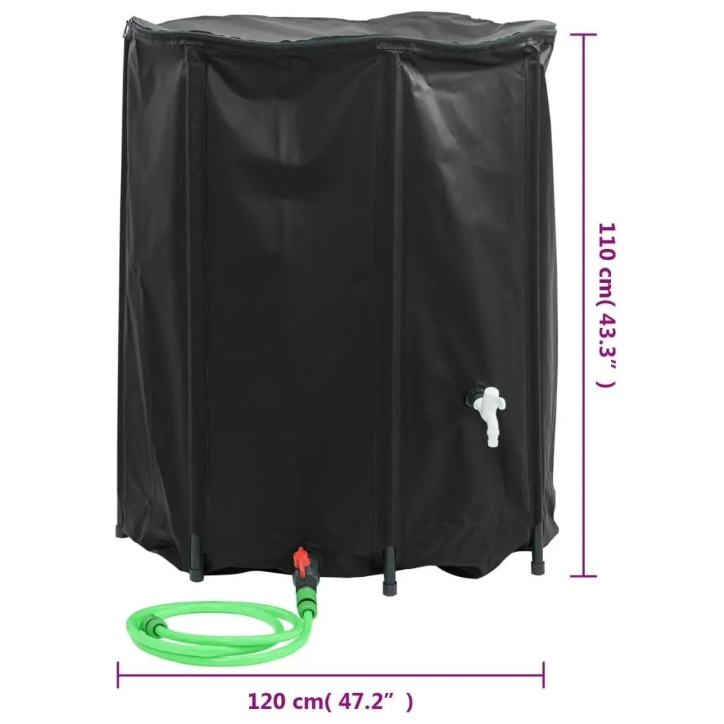 Water Tank with Tap Foldable 1250 L PVC 156004