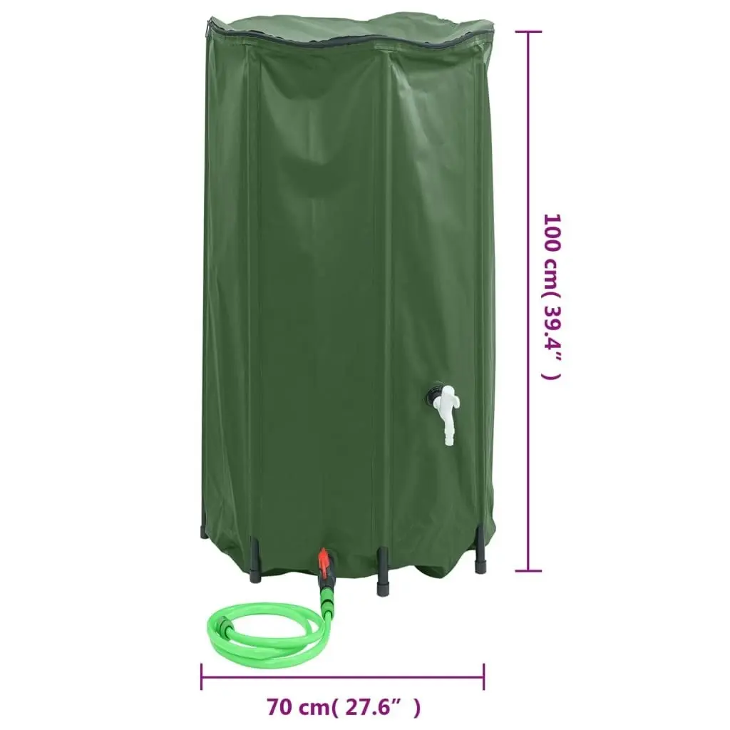 Water Tank with Tap Foldable 380 L PVC 156012