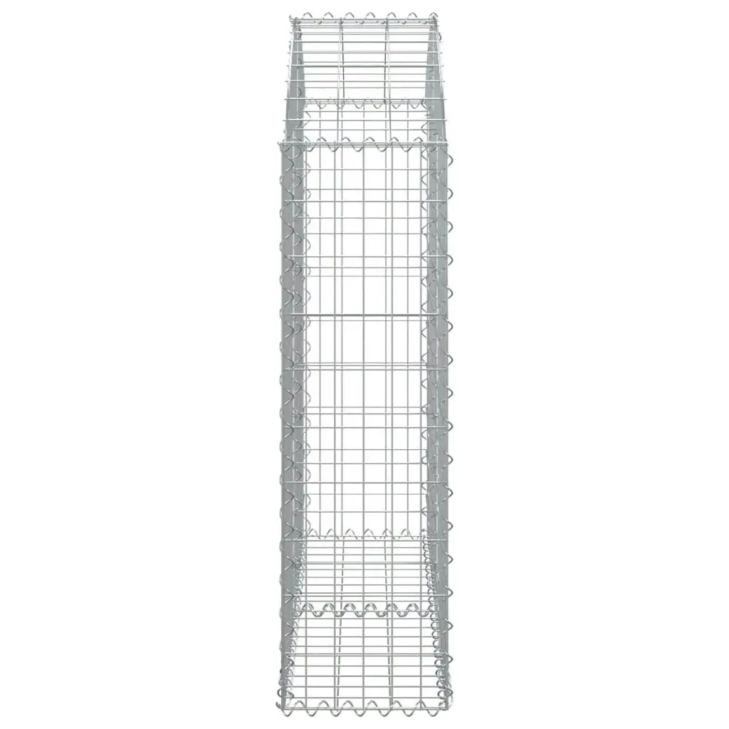 Arched Gabion Basket 100x30x100/120 cm Galvanised Iron 153425