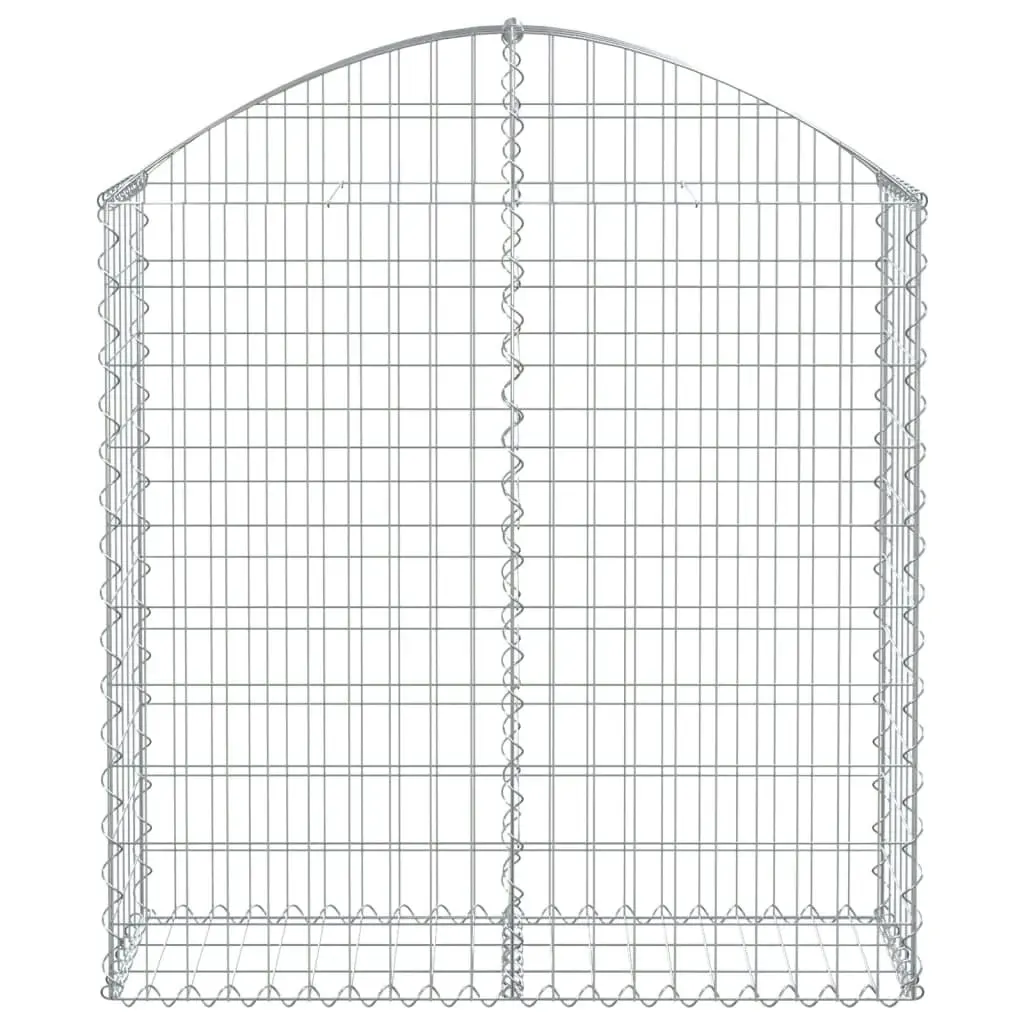 Arched Gabion Basket 100x30x100/120 cm Galvanised Iron 153425