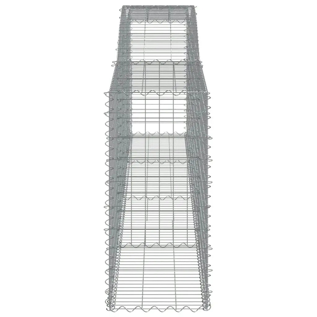 Arched Gabion Basket 400x50x100/120 cm Galvanised Iron 153535