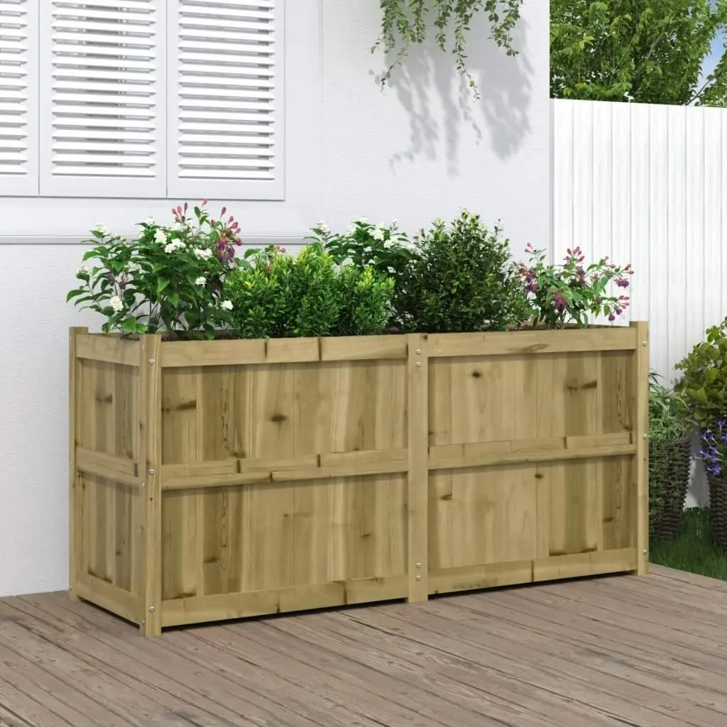 Garden Planter 150x50x70 cm Impregnated Wood Pine 837493