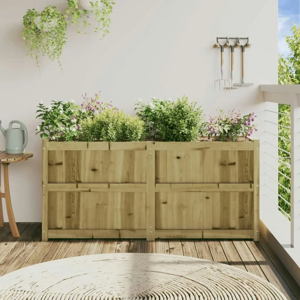 Garden Planter 150x50x70 cm Impregnated Wood Pine 837493