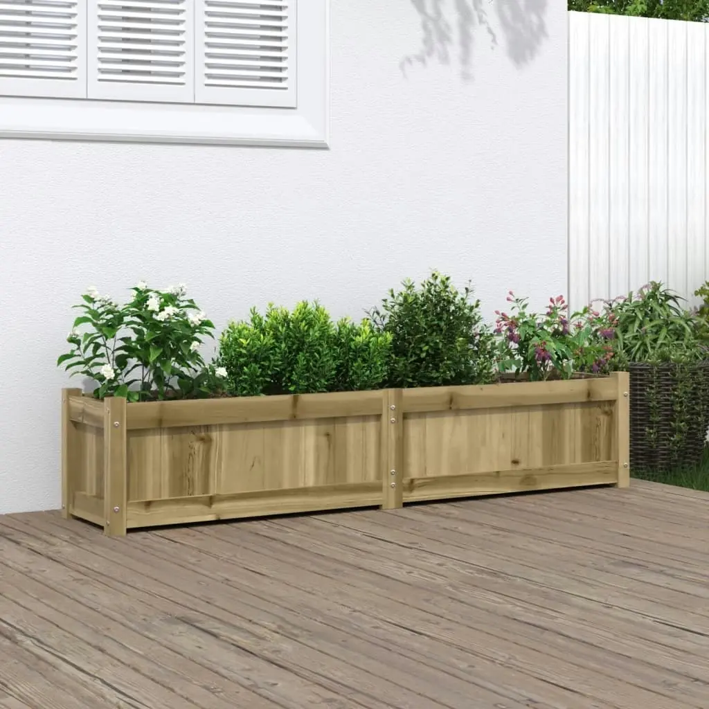 Garden Planter 150x31x31 cm Impregnated Wood Pine 837482