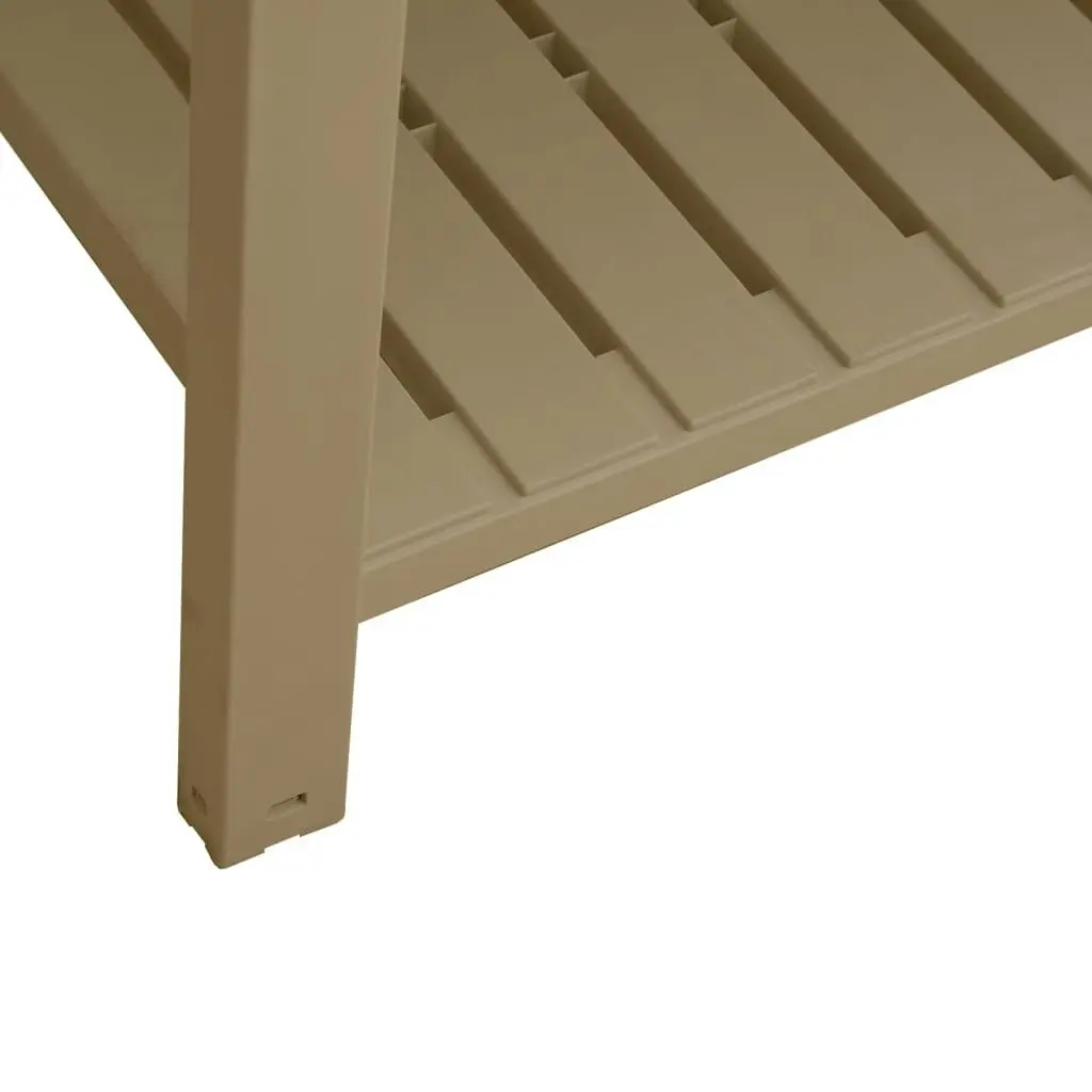 Garden Raised Bed Light Brown 110x45x79 cm Polypropylene 364176