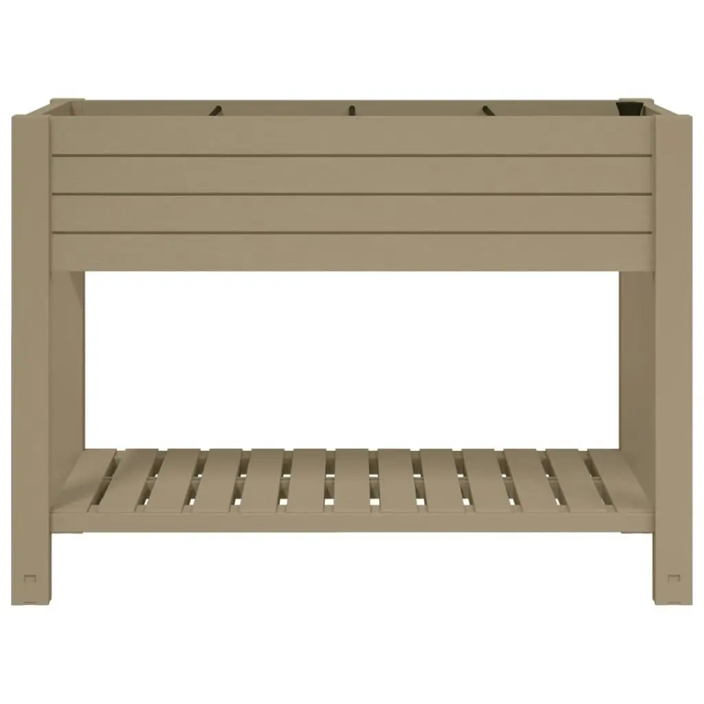 Garden Raised Bed Light Brown 110x45x79 cm Polypropylene 364176