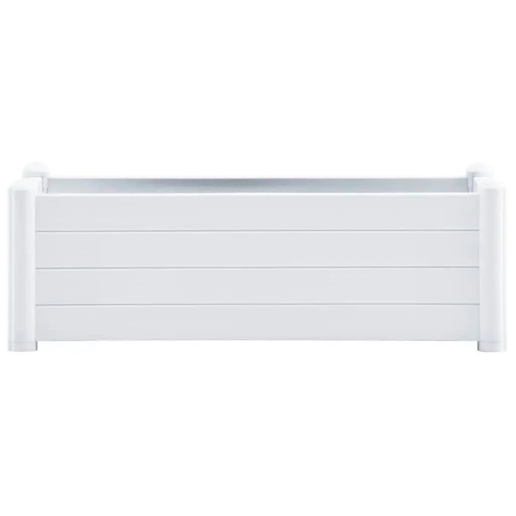 Garden Raised Bed PP White 100x43x35 cm 313975