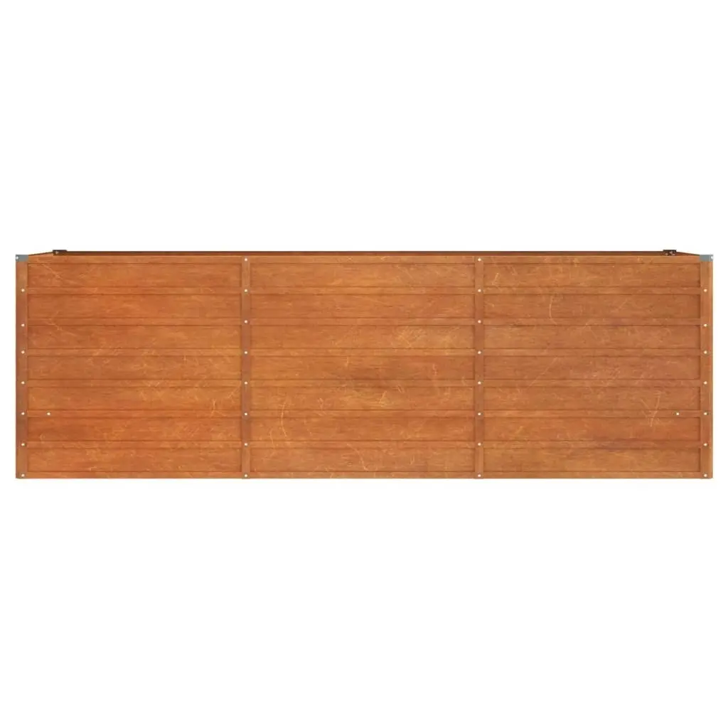 Garden Raised Bed Rusty 240x80x77 cm Corten Steel 151961