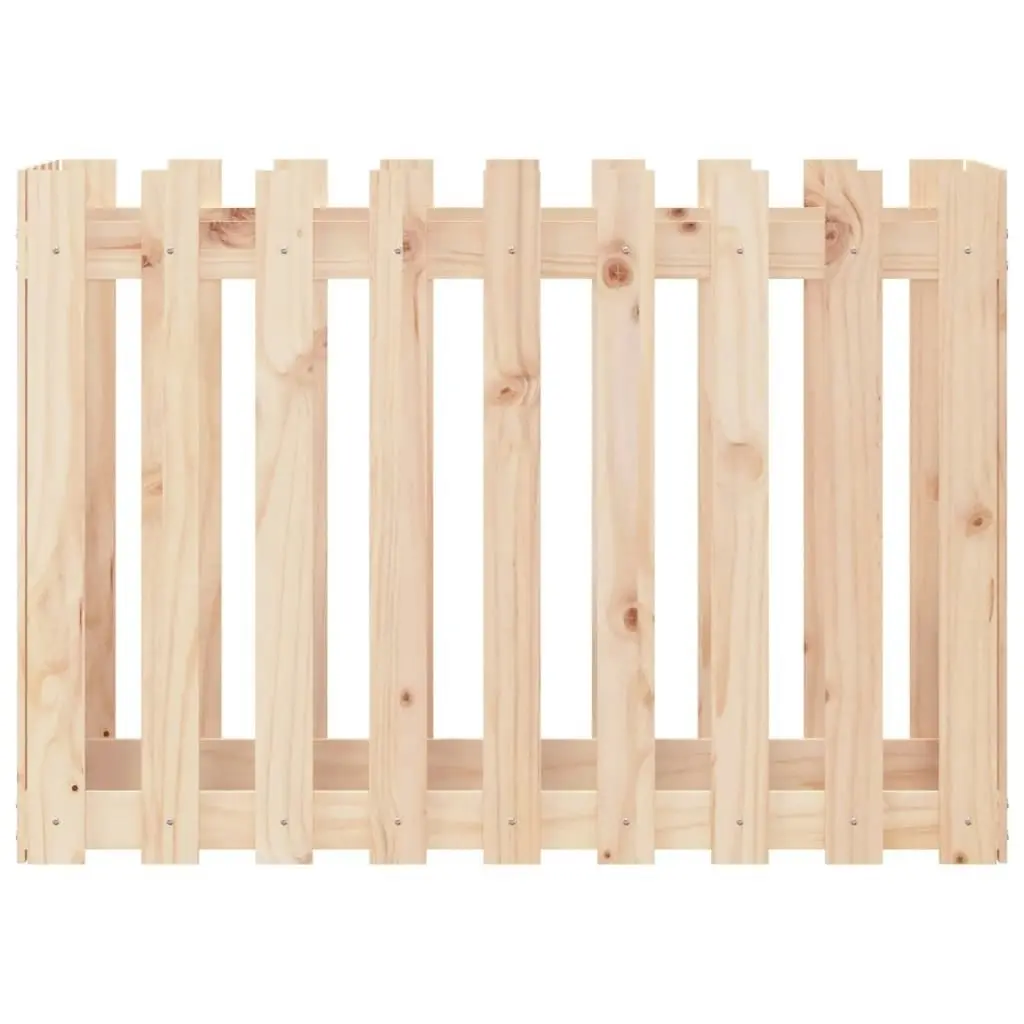 Garden Raised Bed with Fence Design 100x50x70 cm Solid Wood Pine 832482