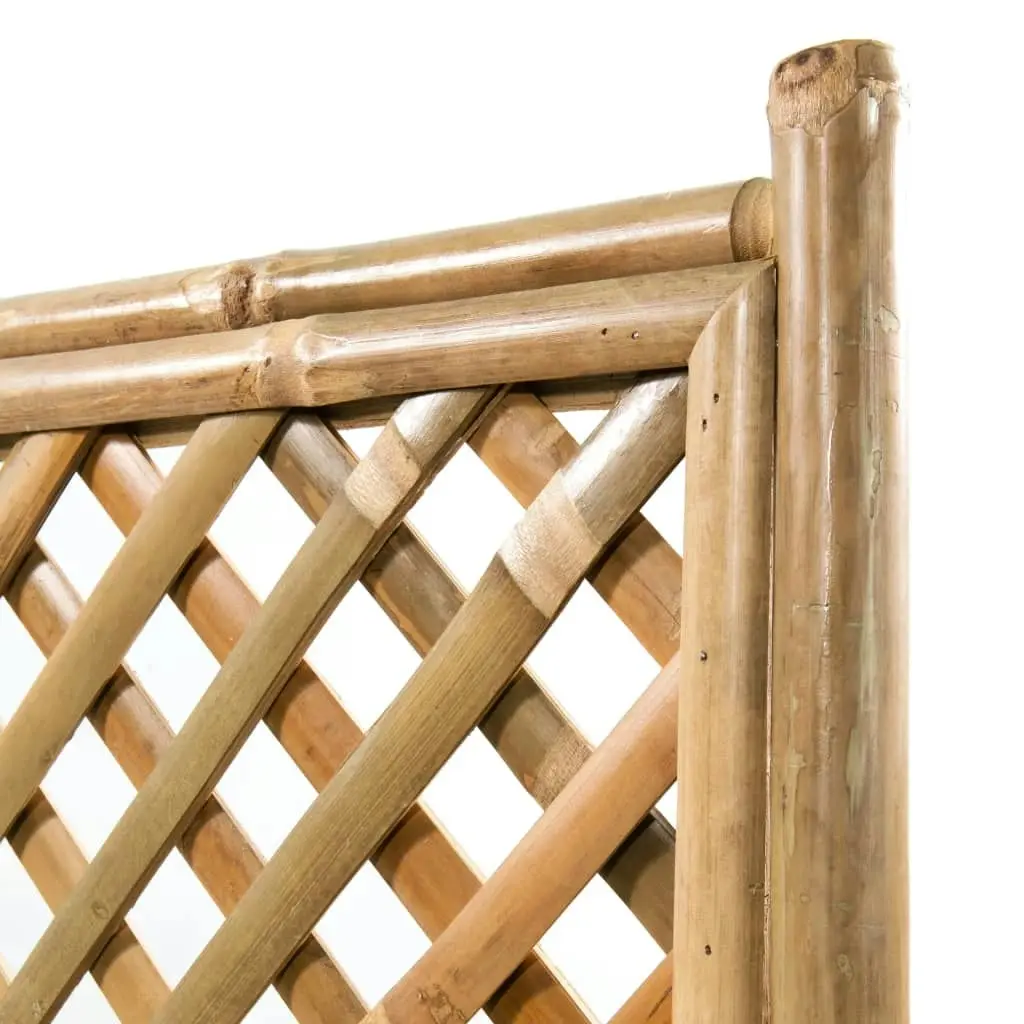 Garden Raised Bed with Trellis Bamboo 70 cm 43714