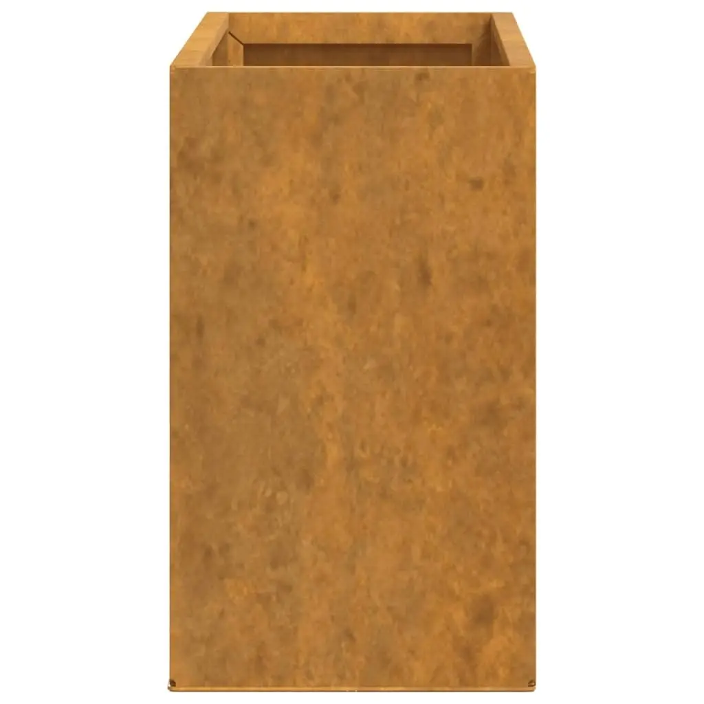 Wall Planters 2 pcs Rusty Corten Steel 53x10x17 cm 823686