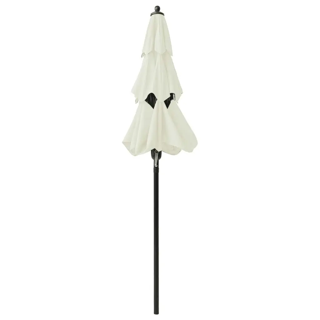 3-Tier Parasol with Aluminium Pole Sand 2 m 313852