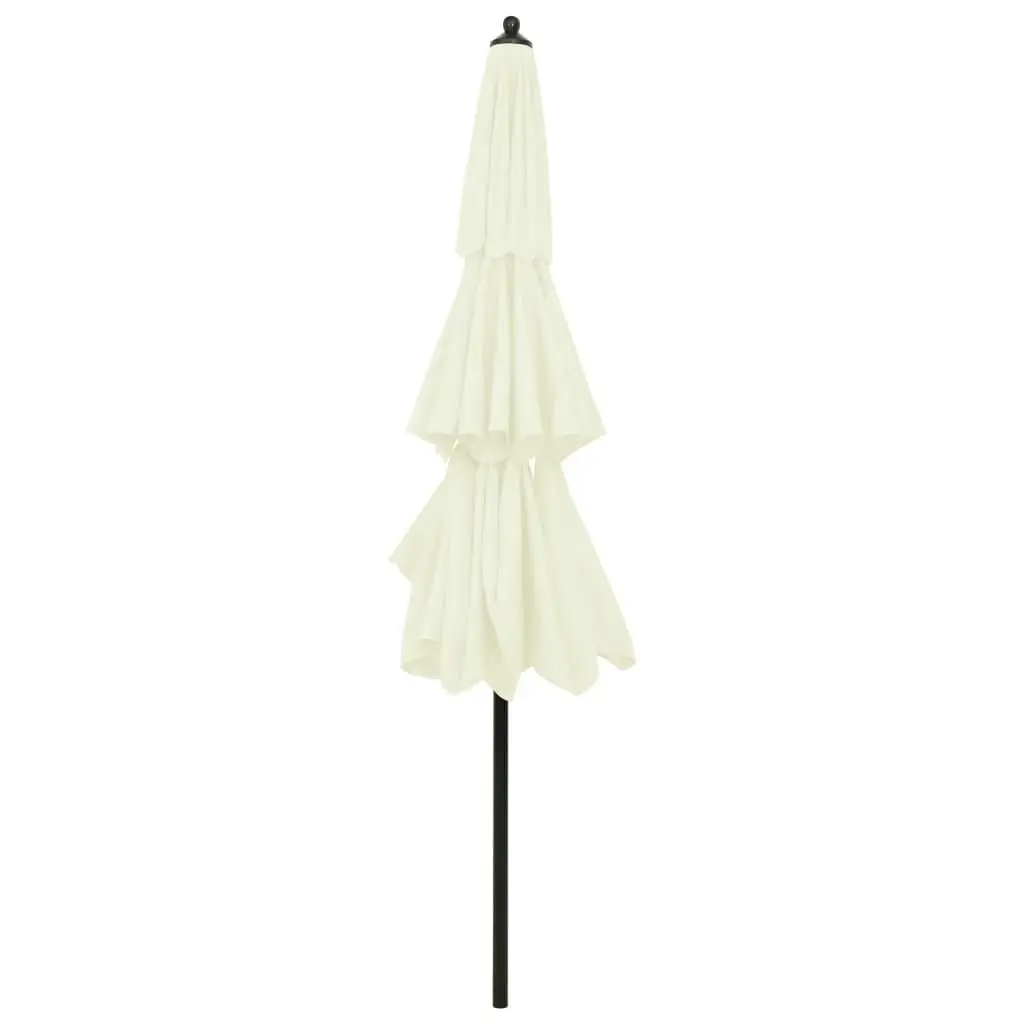 3-Tier Parasol with Aluminium Pole Sand 3 m 313868