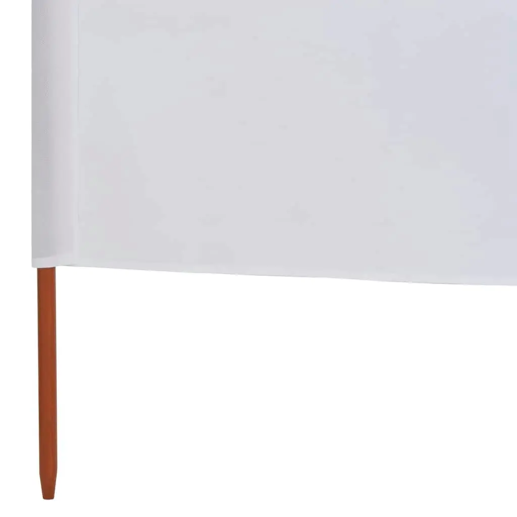 5-panel Wind Screen Fabric 600x120 cm Sand White 47160