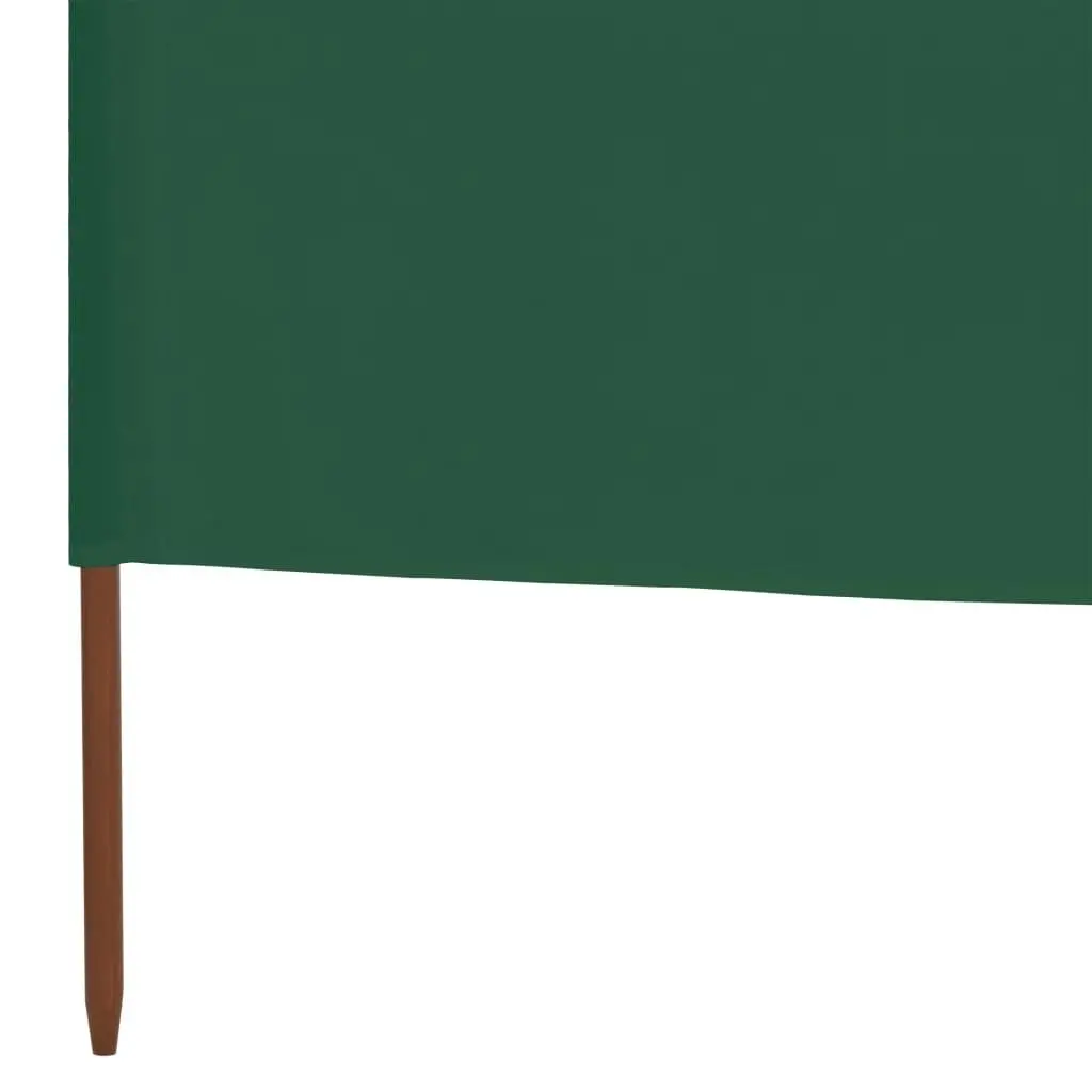 6-panel Wind Screen Fabric 800x80 cm Green 44544