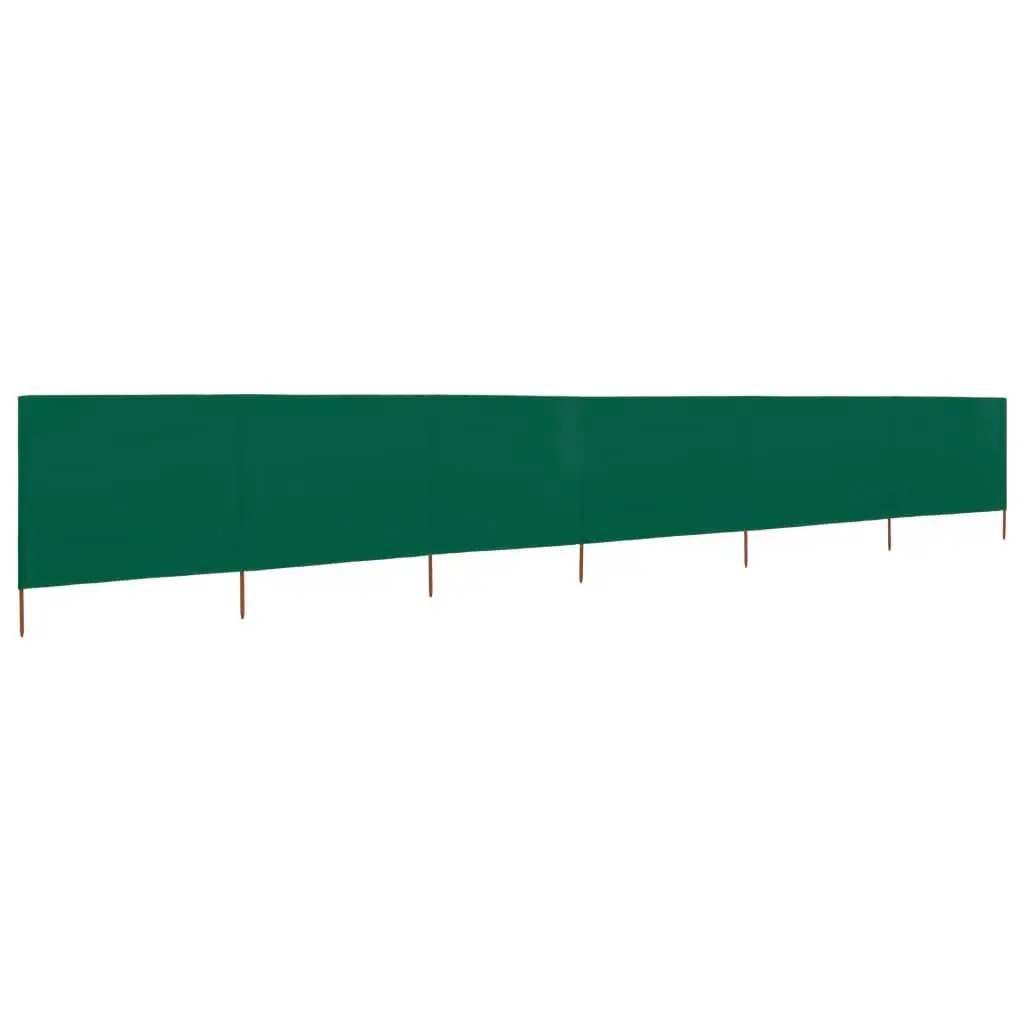 6-panel Wind Screen Fabric 800x160 cm Green 47181