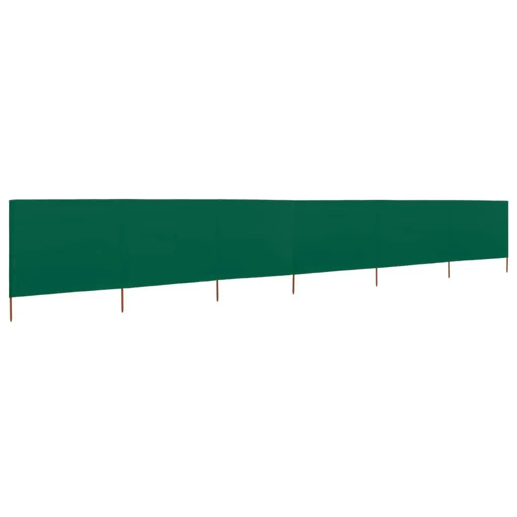 6-panel Wind Screen Fabric 800x120 cm Green 47175