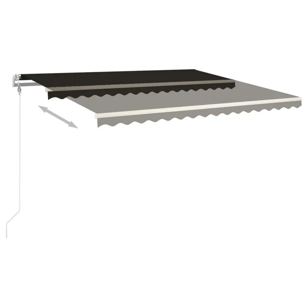 Automatic Retractable Awning 400x300 cm Anthracite 3095756