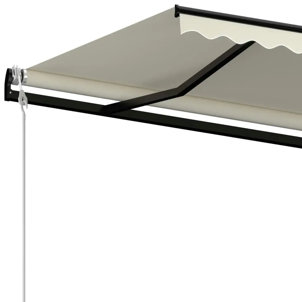 Automatic Retractable Awning 400x300 cm Cream 3095770