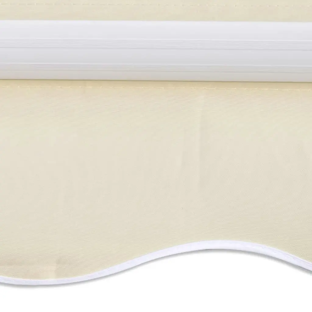 Awning Top Sunshade Canvas Cream 350x250 cm 143702