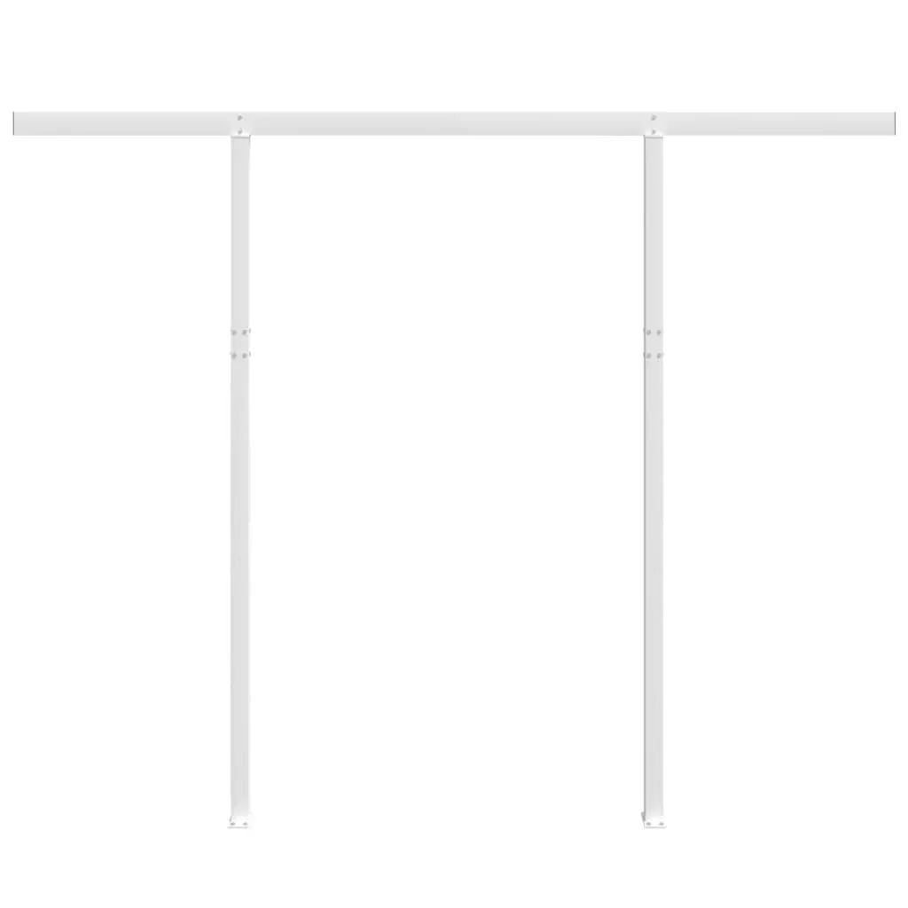 Awning Post Set White 300x245 cm Iron 315093