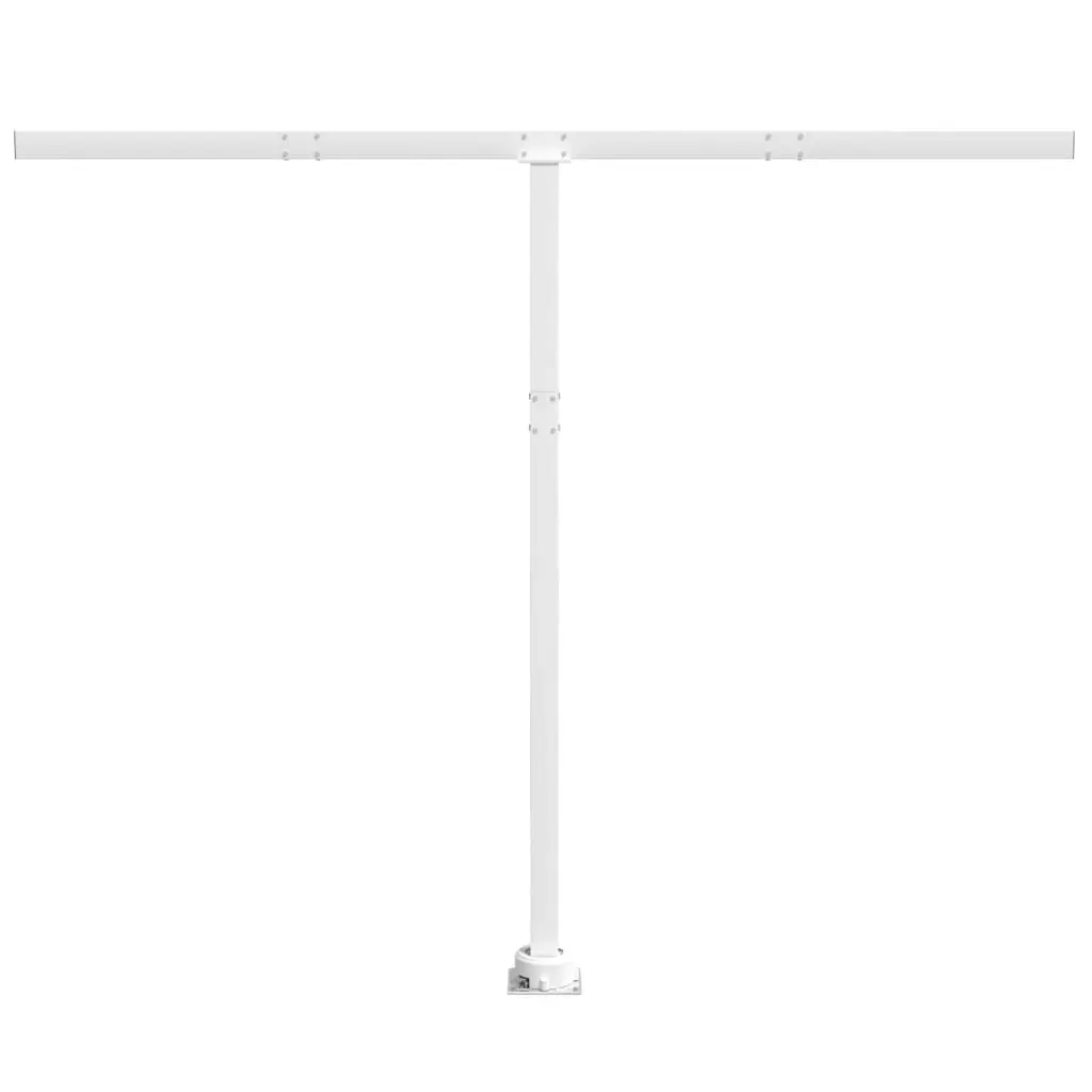 Awning Post Set White 300x245 cm Iron 315090