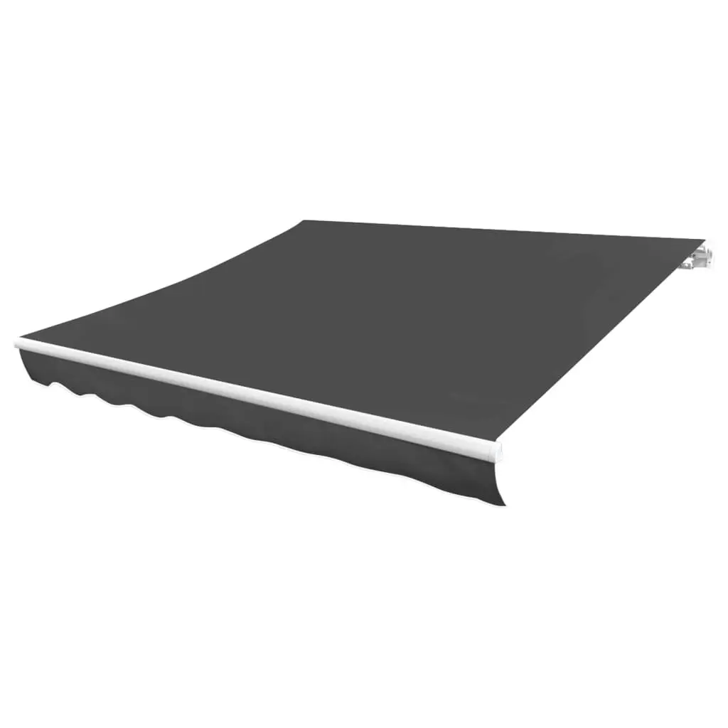 Awning Top Sunshade Canvas Anthracite 300x250 cm 143708