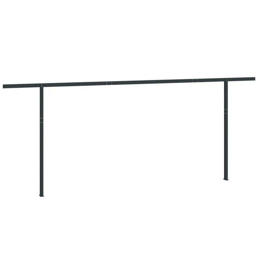 Awning Post Set Anthracite 600x245 cm Iron 315101