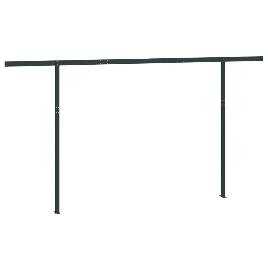 Awning Post Set Anthracite 450x245 cm Iron 315100