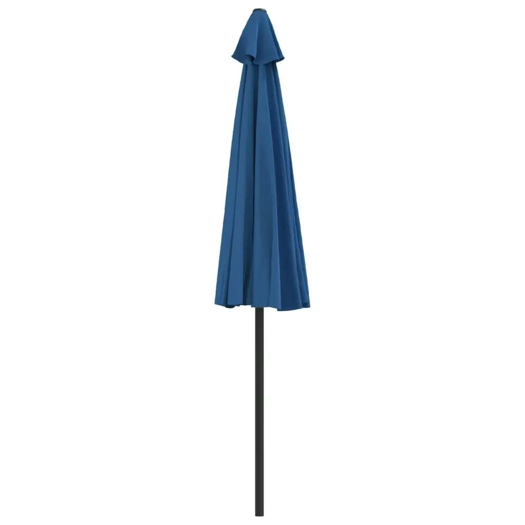 Balcony Parasol with Aluminium Pole Blue 270x144x222 cm Half 312501