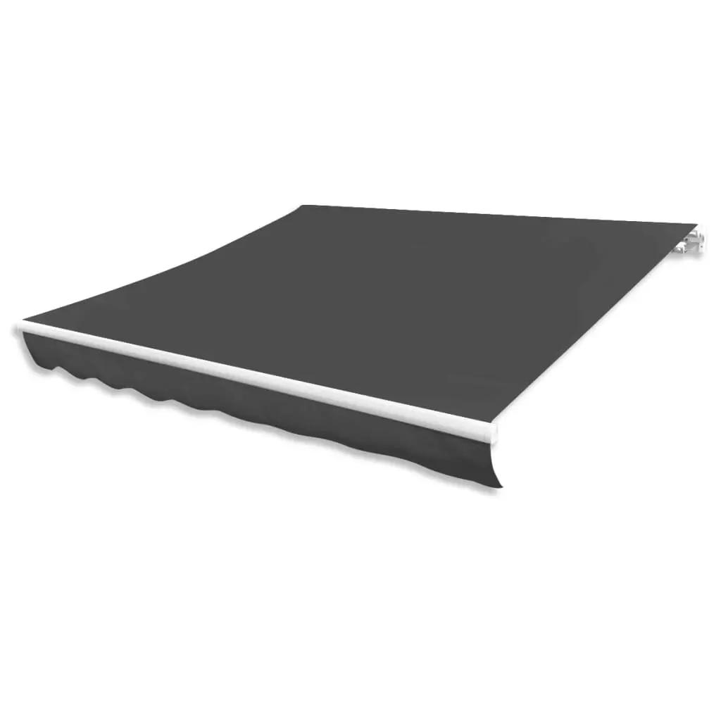 Awning Top Sunshade Canvas Anthracite 400x300 cm 143710