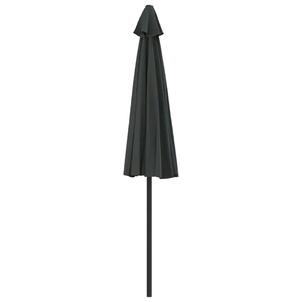 Balcony Parasol with Aluminium Pole Anthracite 270x144 cm Half 44589