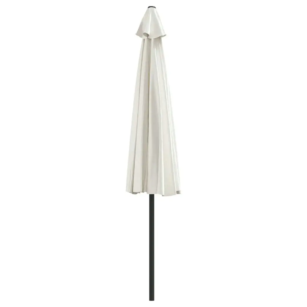 Balcony Parasol with Aluminium Pole Sand 300x155 cm Half 44591