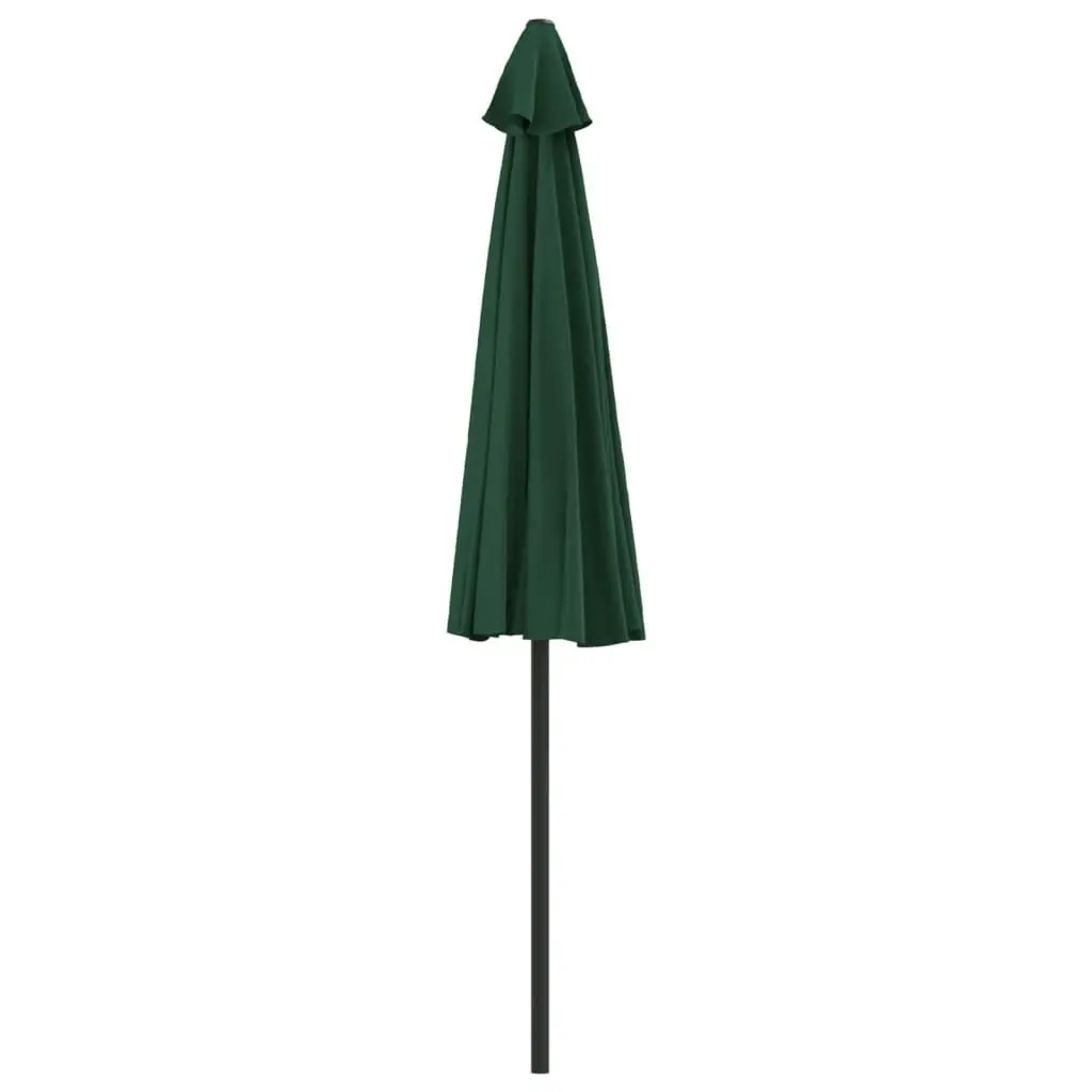 Balcony Parasol with Aluminium Pole Green 270x144 cm Half 44588