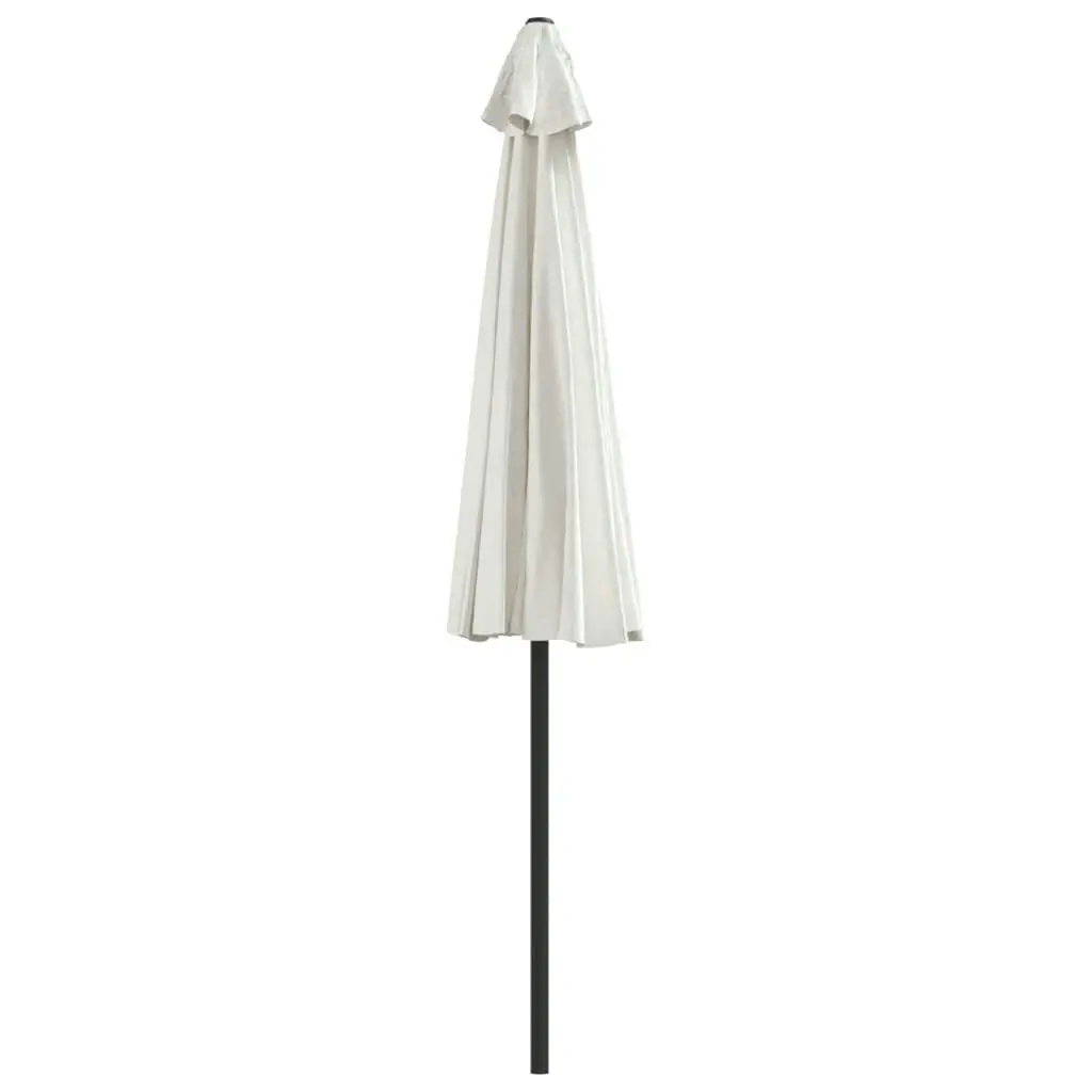 Balcony Parasol with Aluminium Pole Sand 270x144 cm Half 44587