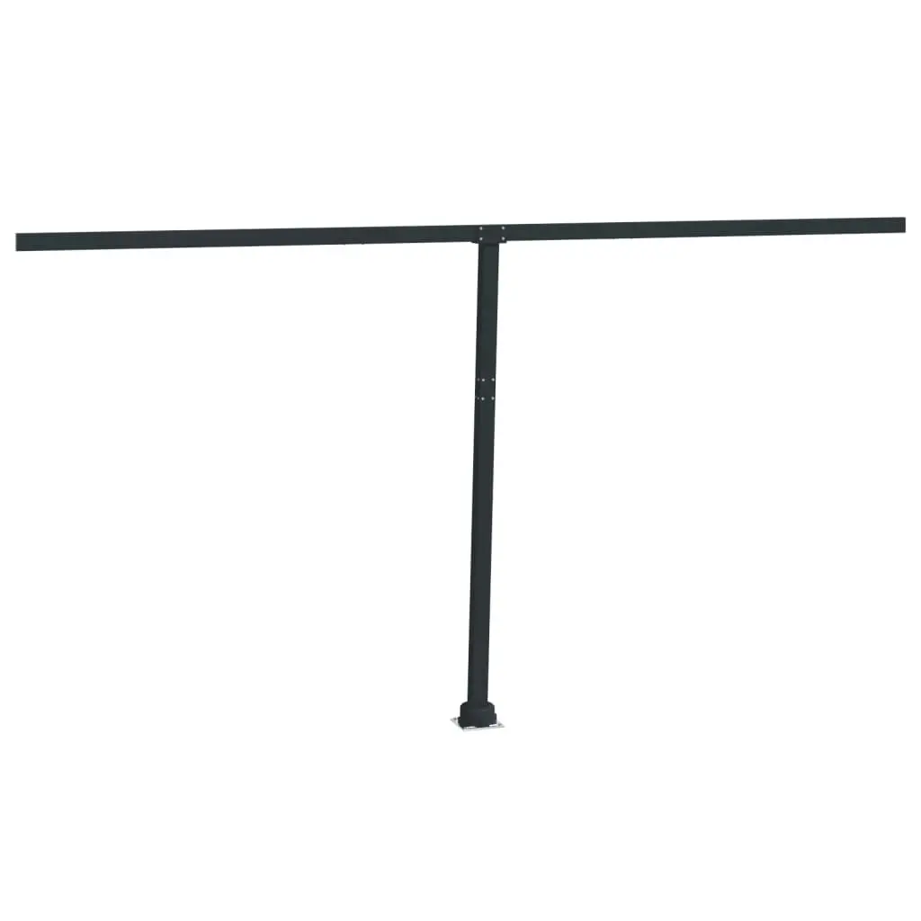 Awning Post Set Anthracite 450x245 cm Iron 315097