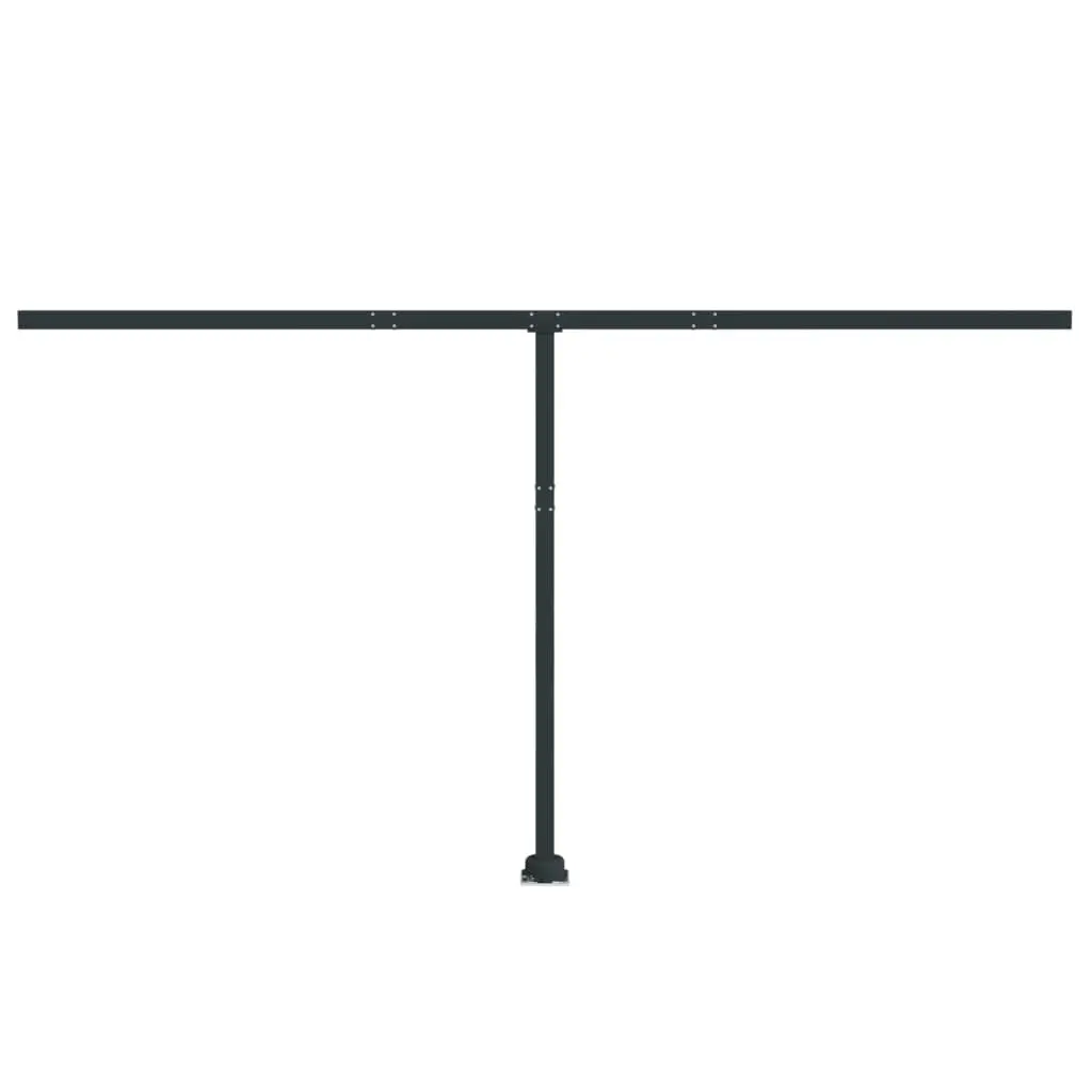 Awning Post Set Anthracite 450x245 cm Iron 315097