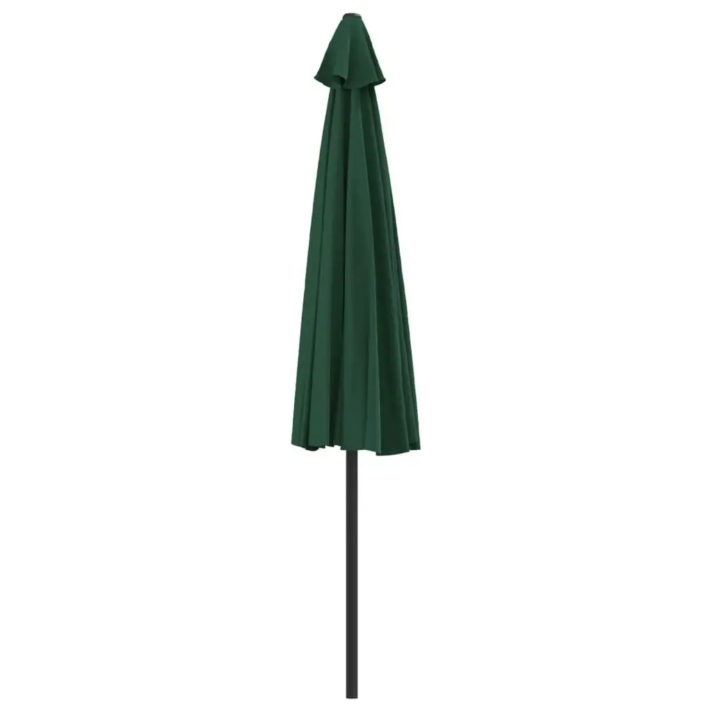 Balcony Parasol with Aluminium Pole Green 300x155 cm Half 44592