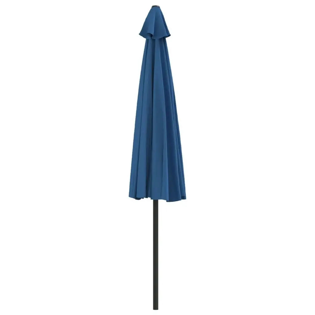 Balcony Parasol with Aluminium Pole Blue 300x155x223 cm Half 312505