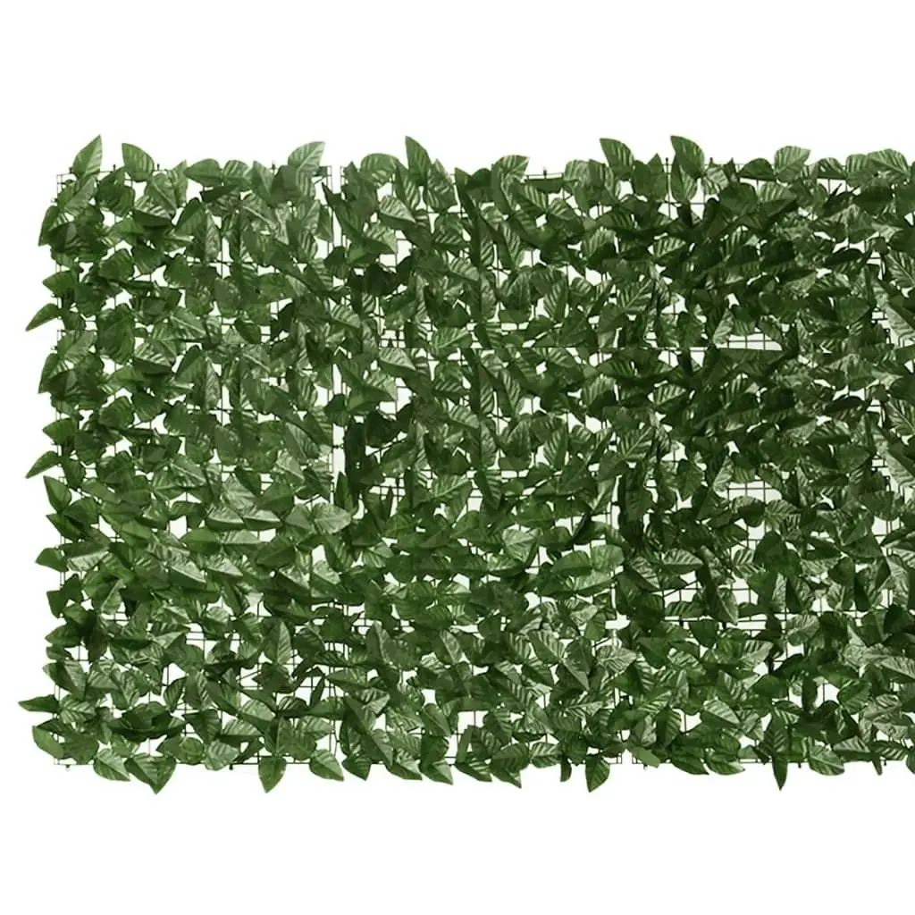 Balcony Screen with Dark Green Leaves 500x100 cm 315489