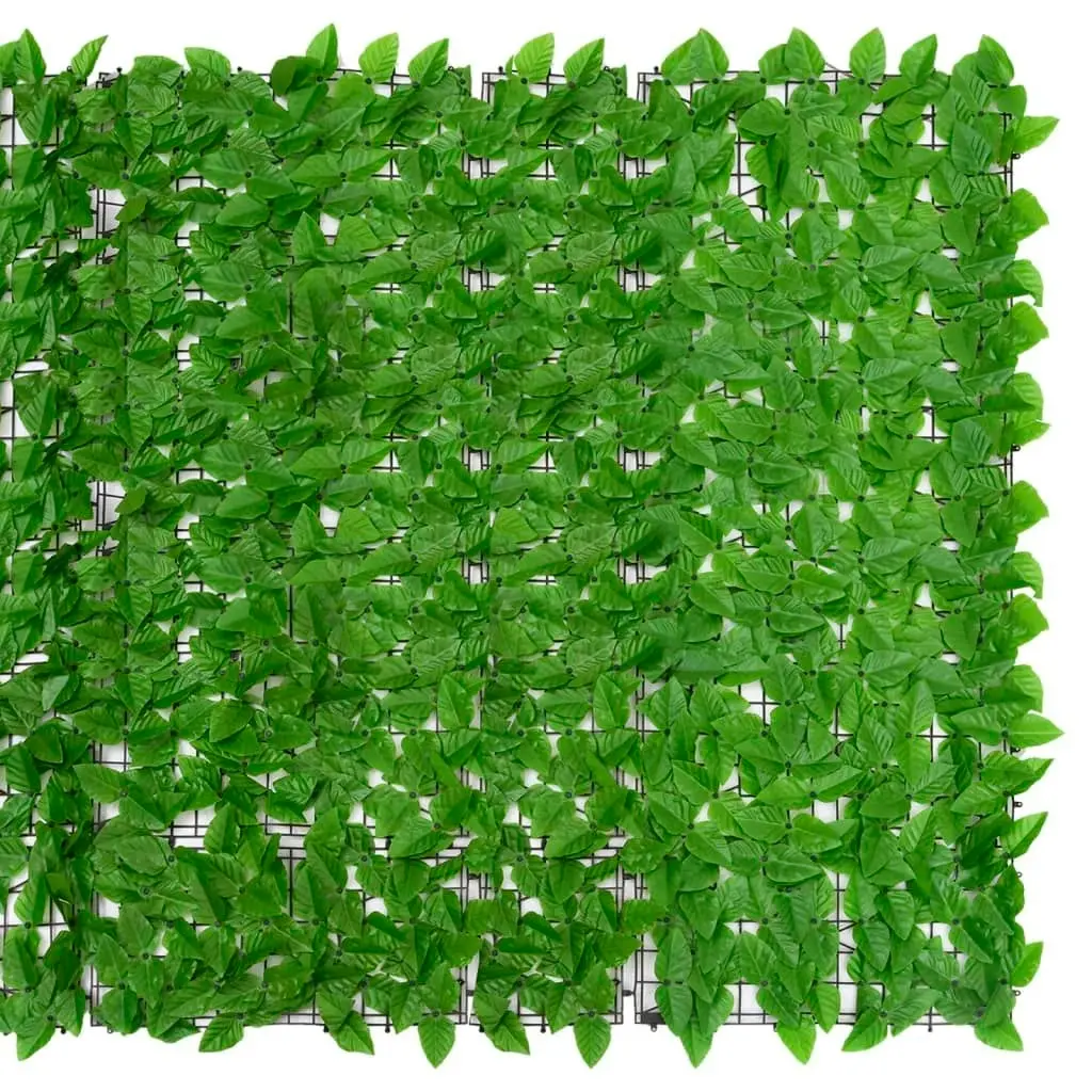 Balcony Screen with Green Leaves 300x150 cm 315503