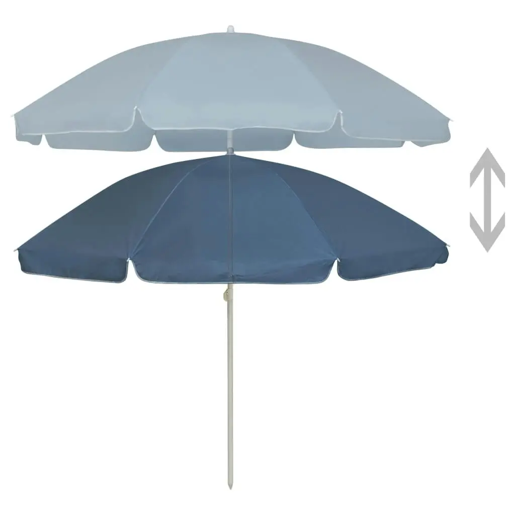 Beach Umbrella Blue 240 cm 314704