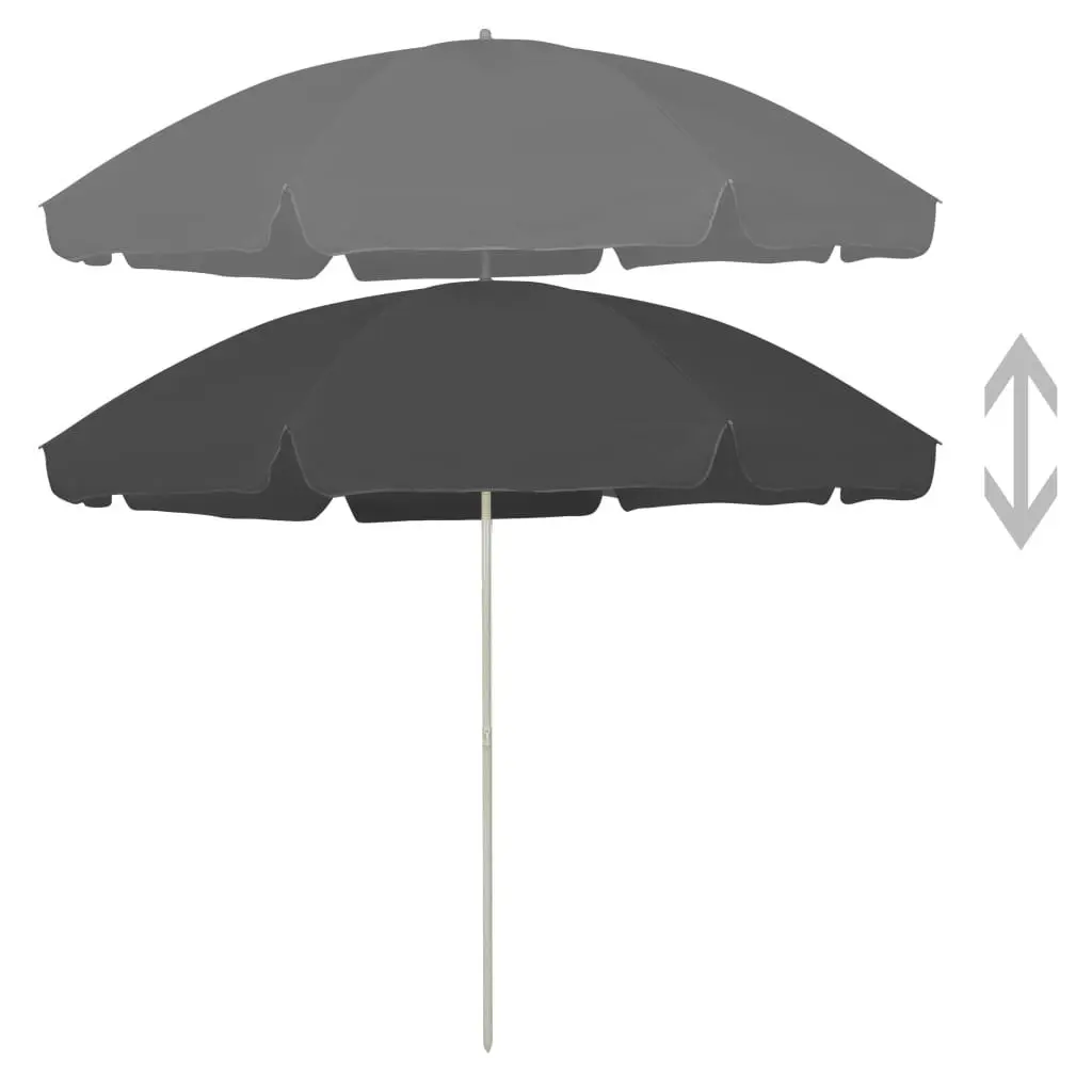 Beach Umbrella Anthracite 300 cm 314710