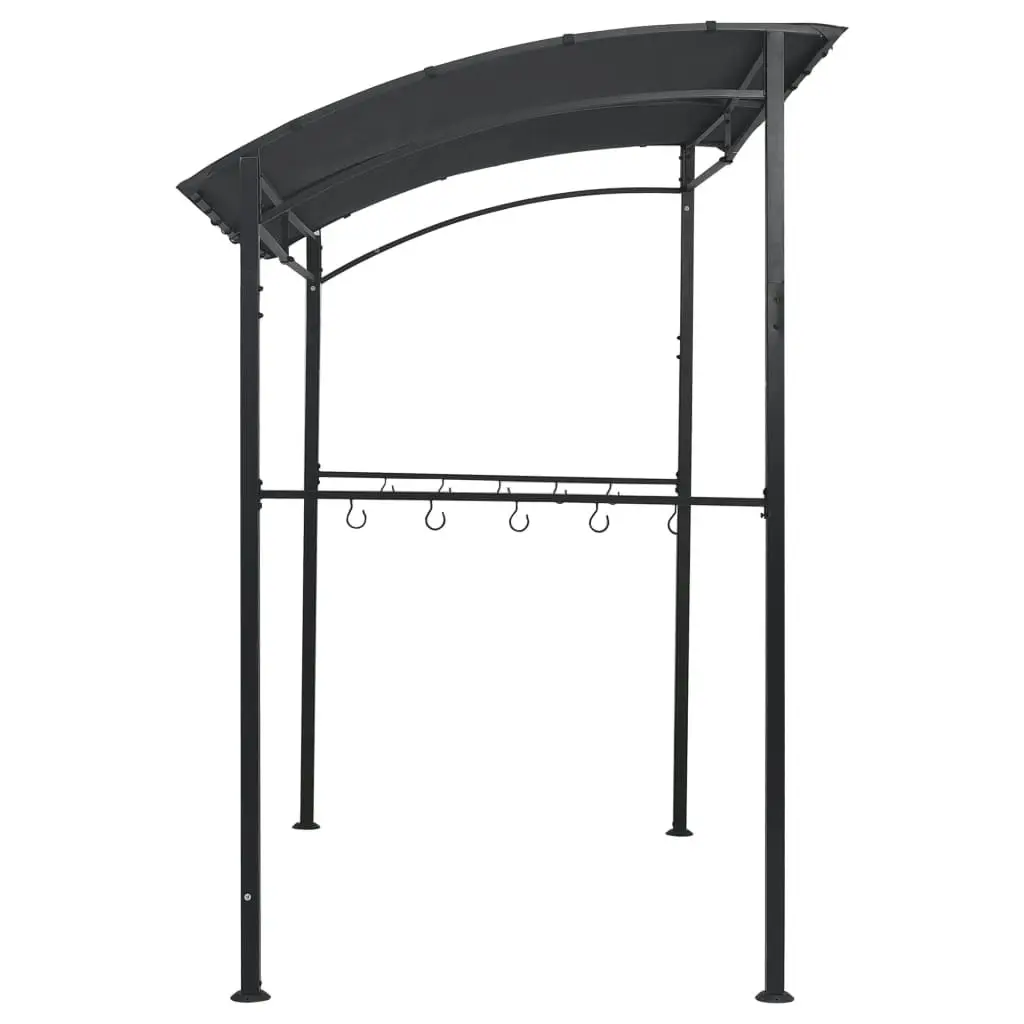 BBQ Gazebo 215x150x220 cm Anthracite Steel 48603