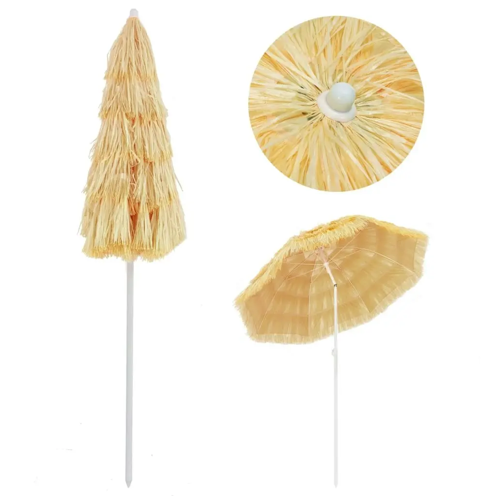 Beach Umbrella Natural 180 cm Hawaii Style 44547